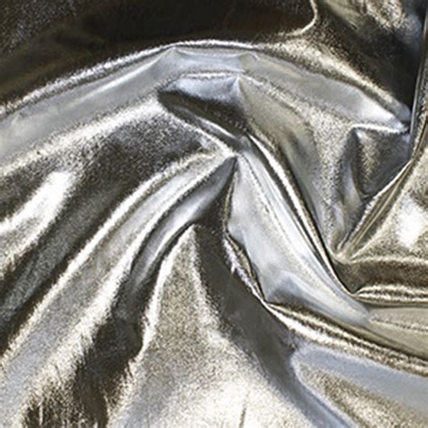 metallic silver fabric